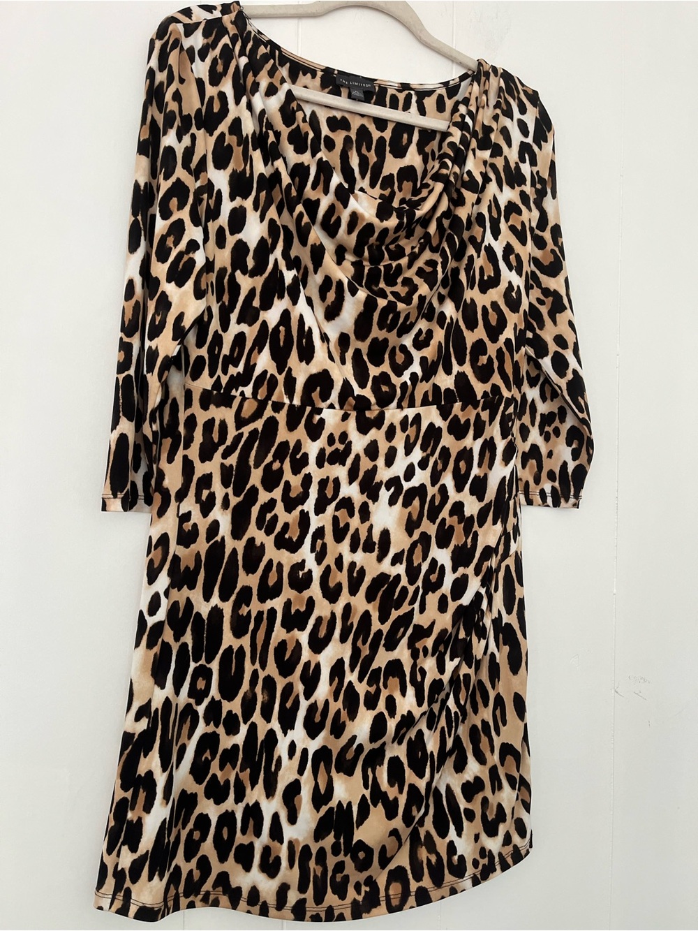 The Limited Animal Print Leopard Mini Dress Size Petite Large - Picture 5 of 16